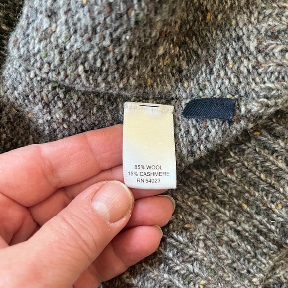 Banana Republic Wool Cashmere Half Zip Sweater L - Picture 4 of 12